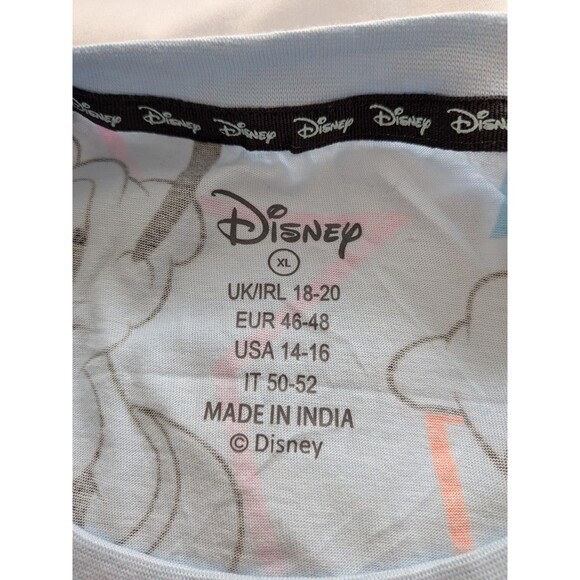 Disney Mickey Mouse T-shirt Women's XL Blue Pink Goofy Daisy Minnie Characters - Picture 3 of 14